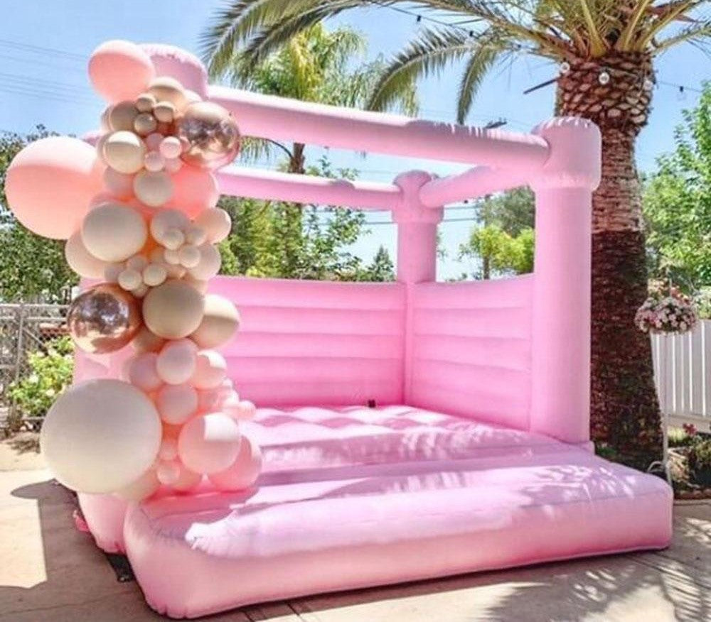 Pink Inflatable Bounce House Rental